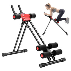 Máquina para Abdominales Multifuncional Plegable con Altura Ajustable