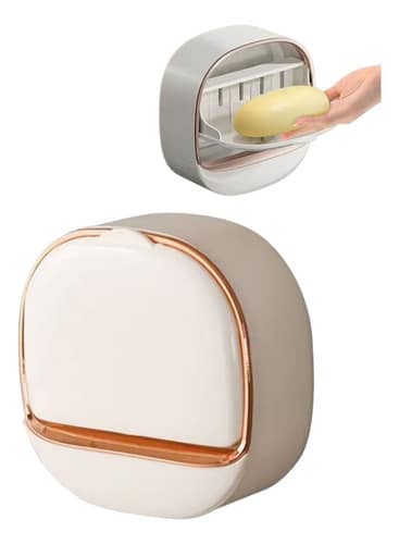 D_659689-MLA85673353096_062025-O-1 Jabonera De Pared Rebatible Autoadhesiva Porta Jabon Esponja - Imagen 1