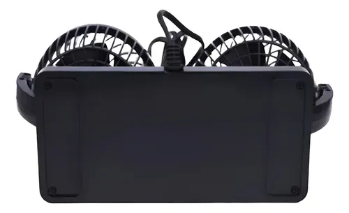 Ventilador Portatil Para Carro Aire Doble Para Autos 5 Aspas - Imagen 3