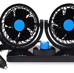 Ventilador Portatil Para Carro Aire Doble Para Autos 5 Aspas