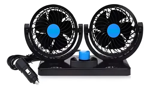 Ventilador Portatil Para Carro Aire Doble Para Autos 5 Aspas