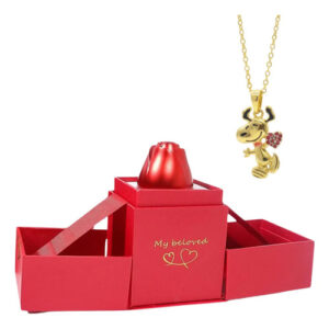 Collar Snoopy Para Regalar San Valentín Snoopy Dorado