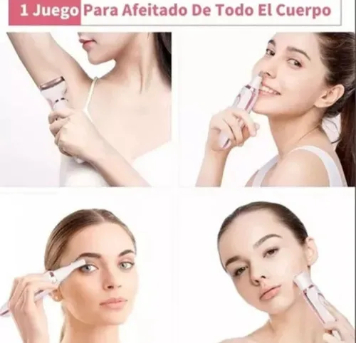 Depiladora Rasuradora 4 En 1 Lady Shaver Facial Corporal Usb - Imagen 6