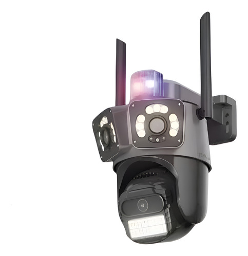 D_813648-MLA90980925204_082025-O Cámara De Seguridad Para Exteriores Con Triple Lente Negro - Imagen 1