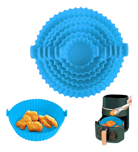 D_897997-MEC98395729357_112025-O-1 Moldes de Silicona para Freidora de Aire/horno 6 Piezas - Imagen 1