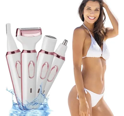 Depiladora Rasuradora 4 En 1 Lady Shaver Facial Corporal Usb - Imagen 5
