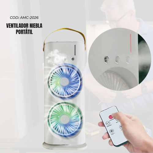 D_986730-MEC84719474173_052025-O-1 Ventilador De Escritorio Portátil Con Luces - Imagen 1
