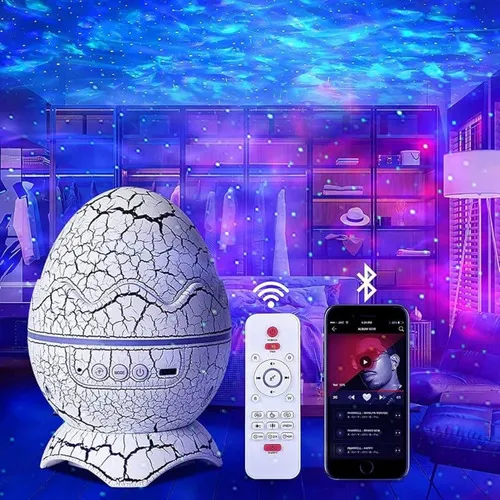 Luz Proyector Huevo De Dinosaurio Con Altavoz Bluetooth - Imagen 4