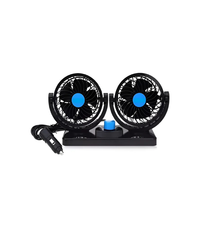 Ventilador Portatil Para Carro Aire Doble Para Autos 5 Aspas Ventilador Portatil Para Carro Aire Doble Para Autos 5 Aspas