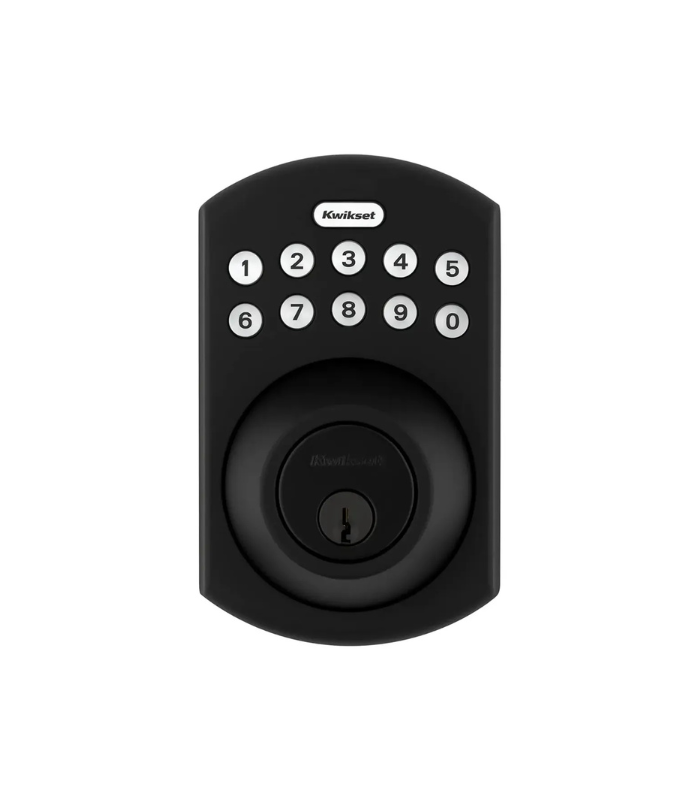 Cerradura Electrónica Kwikset Para Puerta, Negro Mate Cerradura Electrónica Kwikset Para Puerta, Negro Mate