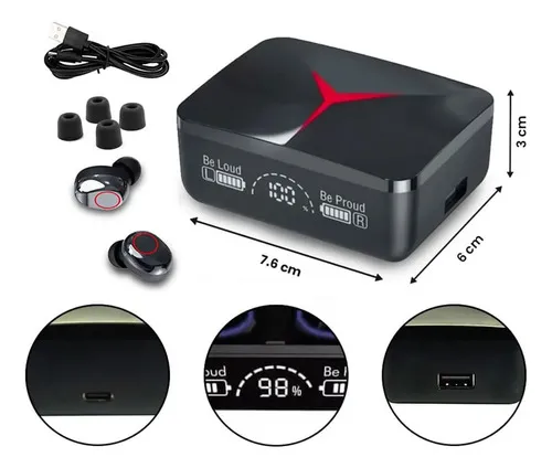 Audifonos Bluetooth Inalambricos Tactiles Led M90 - Imagen 13