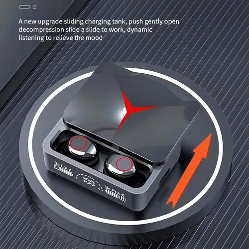 Audifonos Bluetooth Inalambricos Tactiles Led M90 - Imagen 6