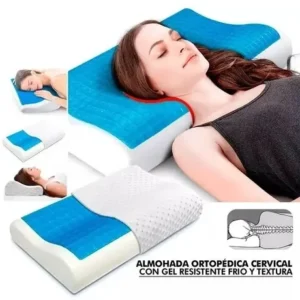 Almohada Ortopedica Viscoelastica Con Gel + Funda Original