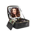 Maletín Maquillaje Porta Cosméticos Espejo Led Recargable