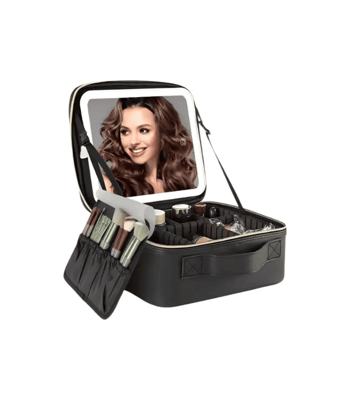 Maletín Maquillaje Porta Cosméticos Espejo Led Recargable Maletín Maquillaje Porta Cosméticos Espejo Led Recargable