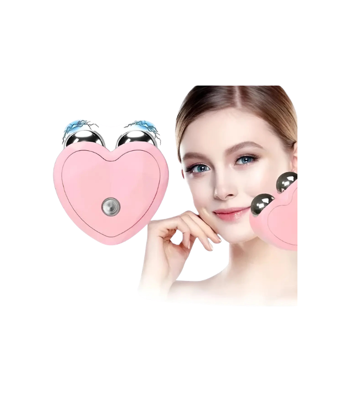 Masajeador Facial De Microcorriente En Forma De Corazón Masajeador Facial De Microcorriente En Forma De Corazón