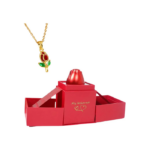 Collar De Tulipan Con Caja Cadena Flor Regalo San Valentin