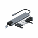 Hub Adaptador Multi Tipo C 8 En 1 Usb C A Hdmi Con Ethernet