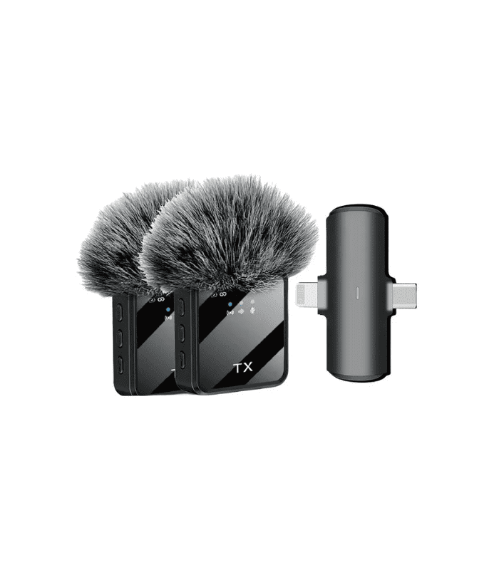 Micrófono Inalámbrico Micrófono Solapa Doble Usb-c_lightning Micrófono Inalámbrico Micrófono Solapa Doble Usb-c_lightning
