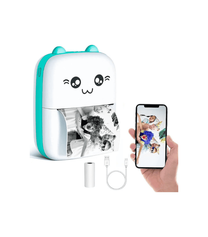Mini Impresora Portátil Carita Cat Bluetooth Usb Mini Impresora Portátil Carita Cat Bluetooth Usb