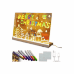 Tablero De Notas Led 7 Colores Pizarra Luminosa 30cm X 20cm Agua