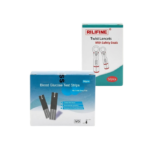 Kit 50 Tirillas Reactivas Y Lancetes Medición Glucosa Negro