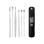 Kit Limpiador De Cera Para Oídos, 7 Piezas, Limpieza De Tiras De Cera De Acero Inoxidable