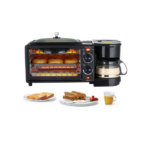 Máquina De Desayuno 3 En 1 Horno, Cafetera Y Parrilla