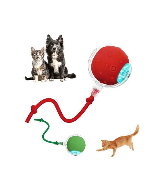 Pelota Interactiva Inteligente Para Perro Y Gato Con Sonido, Pack De 2 Pelota Interactiva Inteligente Para Perro Y Gato Con Sonido, Pack De 2