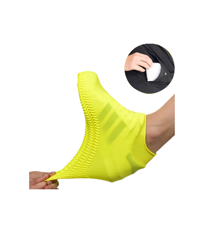 Protector Impermeable Antideslizante Para Zapatos Waterproof Amarillo M Protector Impermeable Antideslizante Para Zapatos Waterproof Amarillo M