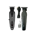 Combo Kemei Clipper 2293 + Trimmer 2299 Negro