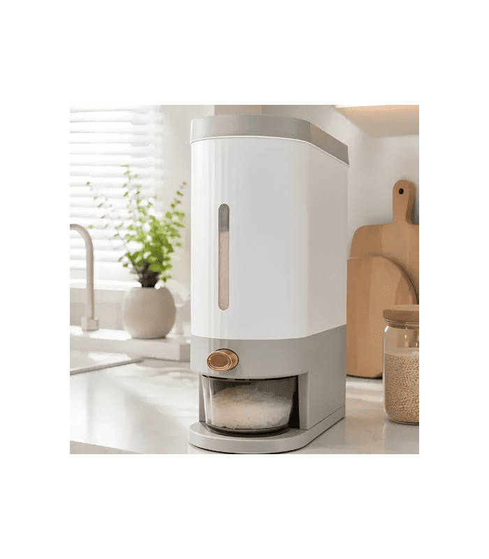 Dispensador De Arroz 25 Libras, Contenedor De Alimentos Dispensador De Arroz 25 Libras, Contenedor De Alimentos