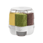 Dispensador Giratorio De Arroz Y Cereales 6 Rejillas 360