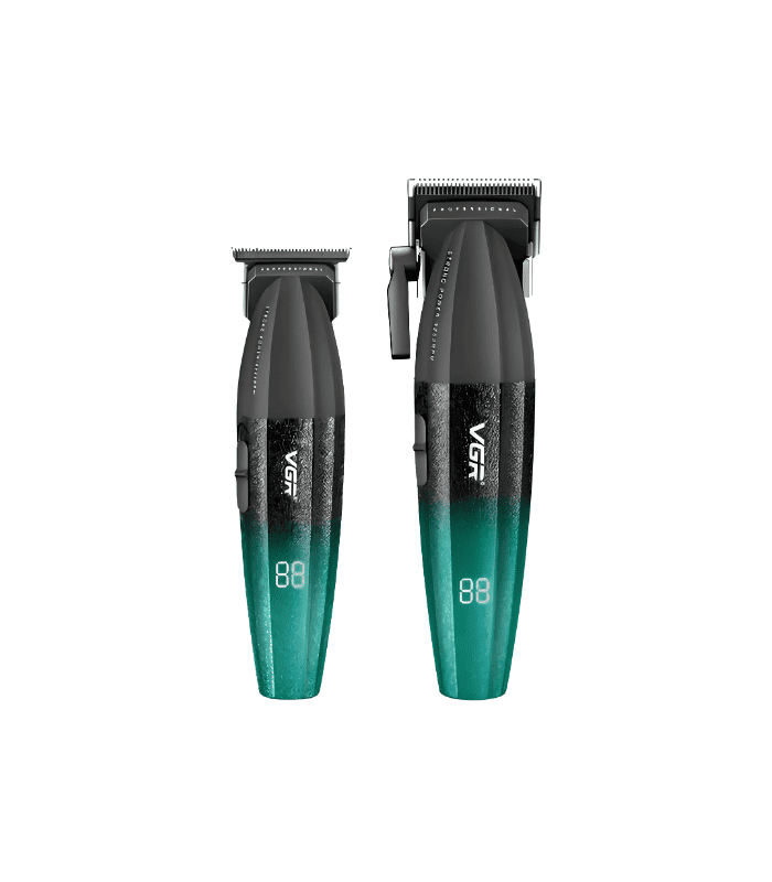 Kit Máquina Barbería Pro Clipper Trimmer Vgr V-640 9000 Rpm Kit Máquina Barbería Pro Clipper Trimmer Vgr V-640 9000 Rpm