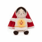 Peluche Virgen María que Respira Con Luz Y Sonido Rojo