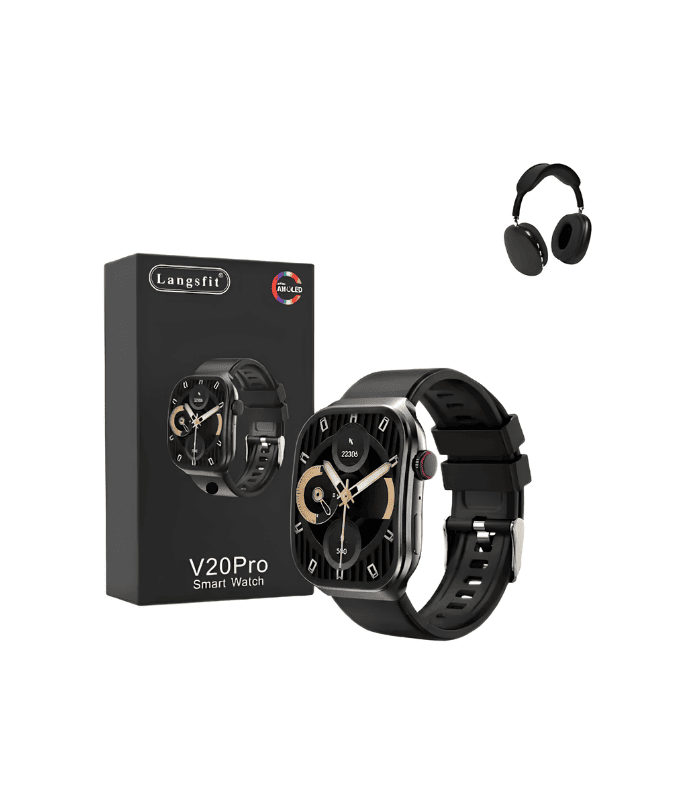 Smart Watch Langsfit V20pro Reloj Inteligente + Audifonos Smart Watch Langsfit V20pro Reloj Inteligente + Audifonos