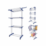 Tendedero Colgador Secador De Ropa Plegable Celeste