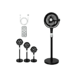 Ventilador De Piso Oscilante Recargable Con Humidificador 90 Cm